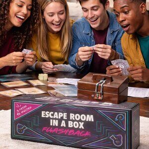Mattel GGD80 Escape Room in a Box Flashback Game NEW SEALED 2–8 Players